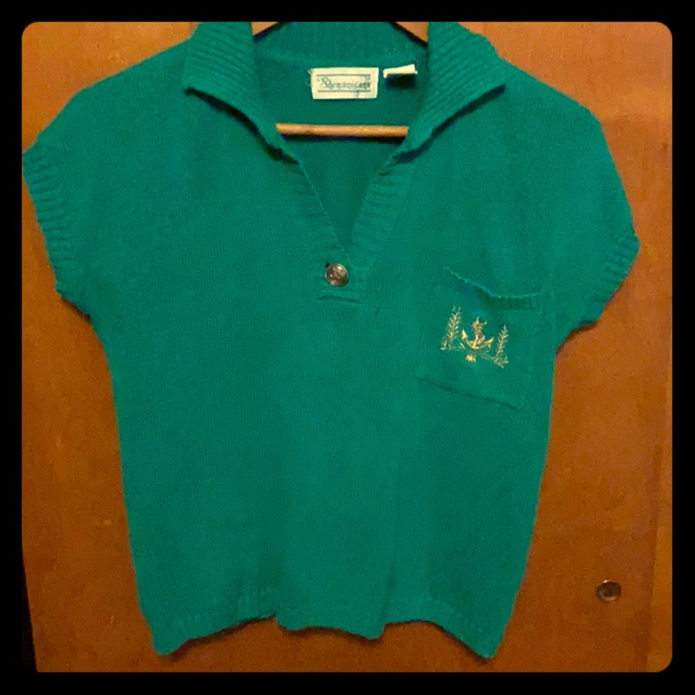 Vintage short sleeve knit top